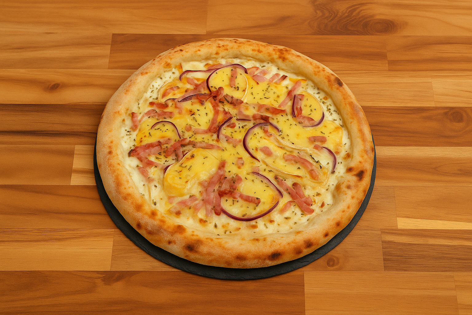 Tartiflette (pizza du mois)